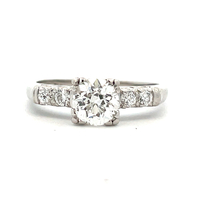  Platinum Diamond Engagement Ring 0.75tdw 