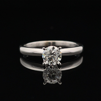  10k Solitaire Diamond Engagement Ring 0.46ct