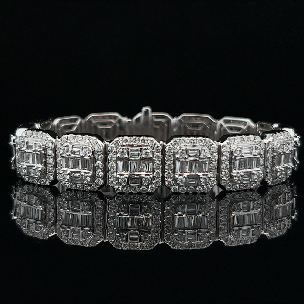 Stunning 14k Diamond Tennis Bracelet 8.25tdw Walt's Pawn & Jewelry Buyer