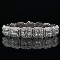  Stunning 14k Diamond Tennis Bracelet 8.25tdw 