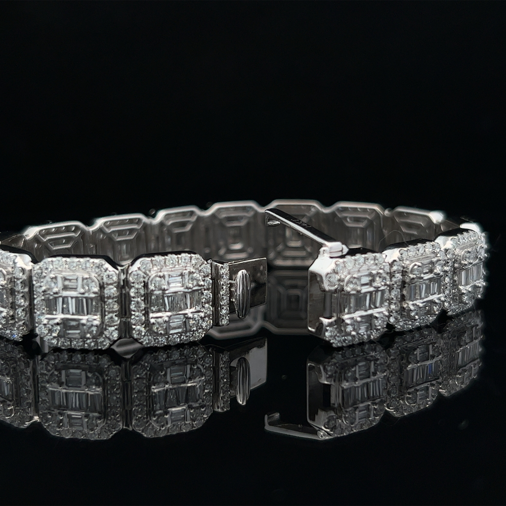 Stunning 14k Diamond Tennis Bracelet 8.25tdw Walt's Pawn & Jewelry Buyer