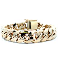  10k Solid Cuban Bracelet 137.4g