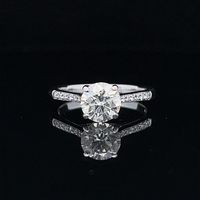  14k Diamond Engagement Ring 1.44tdw 