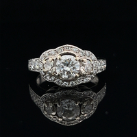  Breathtaking Platinum Diamond Engagement Ring 2.00tdw 