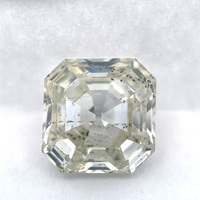  GIA Certified Square Emerald Cut Natural Diamond 3.43ct L/I2