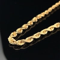  Solid 14k Rope Chain 55.8g 24"