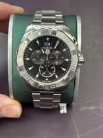 TAG HEUER AQUARACER CAY-1110-0 MENS WRISTWATCH / SZ:7" / CHRONOGRAPH W/DATE