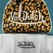 Von Dutch Black Cheetah Small Bowling Handbag