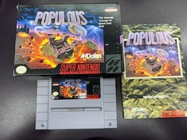 Super Nintendo Populous Game