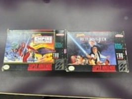 Super Nintendo Star Wars Return of the Jedi & Star Wars the Empire Strikes Back 