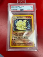 #12 1999 Pokemon Game Ninetales - Holo. PSA 7