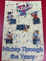 WDCC Mickey Through The Years Collectors 5pc Pin Set