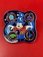 2009 Disney World Four Park Spinner Sorcerer Mickey Mouse Epcot Magic Kingdom