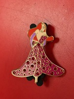 2005 Jessica Rabbit Pave Red Stone Dress LE 500 Pin