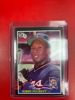 1985 Donruss Kirby Puckett Rookie Card #438