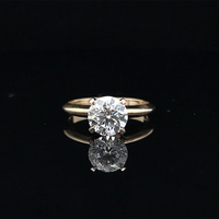  14k Lab-Grown Diamond Solitaire Engagement Ring 1.52ct 