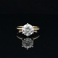  14k Lab-Grown Diamond Solitaire Engagement Ring 2.08ct