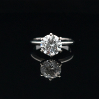  14k Lab-Grown Diamond Solitaire Engagement Ring 2.09ct 