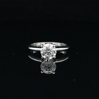  14k Lab-Grown Diamond Solitaire Engagement Ring 1.07ct 