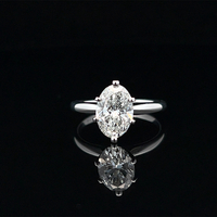  14k Lab-Grown Diamond Solitaire Engagement Ring 2.00ct 