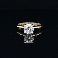  14k Lab-Grown Diamond Solitaire Engagement Ring 1.04ct 