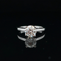  14k Lab-Grown Diamond Solitaire Engagement Ring 1.32ct