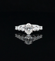  14k Lab-Grown Diamond Engagement Ring 1.55tdw 