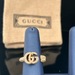 GUCCI DOUBLE G KEY RING WITH CRYSTALS / SIZE: 6" 