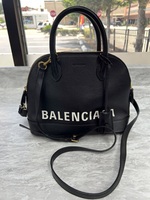 Ladies' Balenciaga Ville Top Handle Bag w/ Lock & Key Entrupy Verified