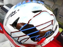 Riddell Speedflex Josh Allen Signed Custom Helmet Beckett Witnessed Sticker