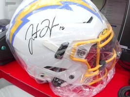 Riddell Speedflex Justin Herbert Autographed Helmet W/ Fanatics Cert