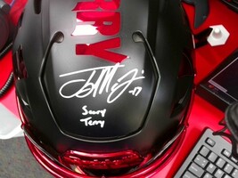 Terry McLaurin Riddell Speedflex Signed Helmet  W/ "Scary Terry" Beckett Cert