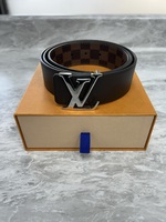 Men's Louis Vuitton Reversible Damier Ebene/Brown Belt with Entrupy 