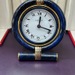 CARTIER DESK CLOCK 7522 W/ALARM LAPIS