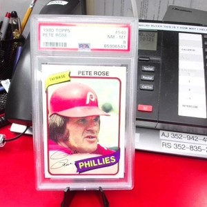 Topps 1980 #540 Pete Rose PSA 8