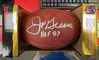 Wilson Joe Greene Autographed Football W/ PSA Certification