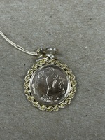  14K Yellow Gold FSU Florida State University Coin Charm 3.6G