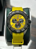 Tag Heuer CAZ101AM FORMULA 1 CHRONOGRAPH / YELLOW DIAL + RUBBER BAND + SS BAND