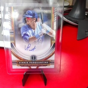 2023 Topps Tribute Rookie Autographs Vinnie Pasquantino #74/75 