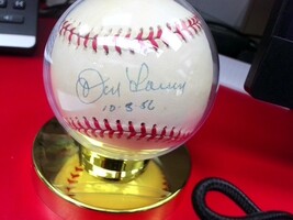 Rawlings Don Larsen Signed Autographed Baseball W/ Inscription & JSA Cert