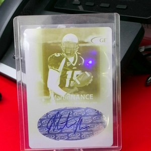2007 Sage DECADEnce Martin Nance Autographed Yellow Printing Plate 1/1