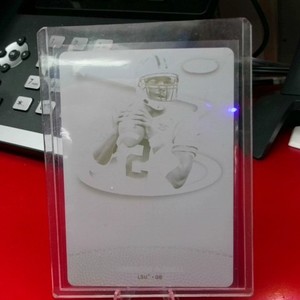 2007 Sage DECADEnce JaMarcus Russell Black Rookie Printing Plate 1/1