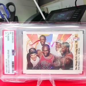 1991 Skybox Bulls Starting Five #337 PSA 10