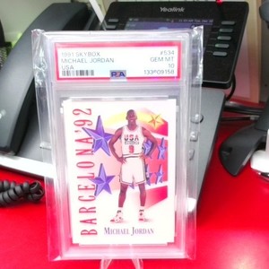 1991 Skybox Michael Jordan USA #534 PSA 10
