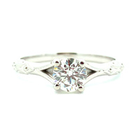 14k Natural Diamond Solitaire Engagement Ring 0.60ct