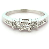  14k Diamond Engagement Ring 0.75tdw