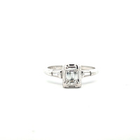  14k Emerald-Cut Diamond Engagement Ring 0.50tdw