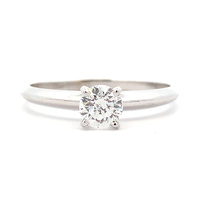 14k Natural Diamond Solitaire Engagement Ring 0.47ct