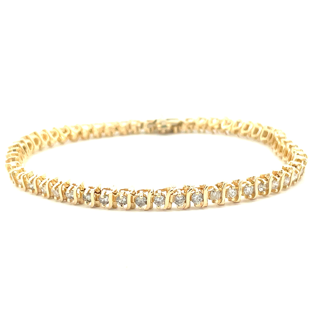 14k Diamond Tennis Bracelet 1.50tdw Walt's Pawn & Jewelry Buyer