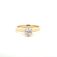 14k Diamond Solitaire Ring est. 0.65ct